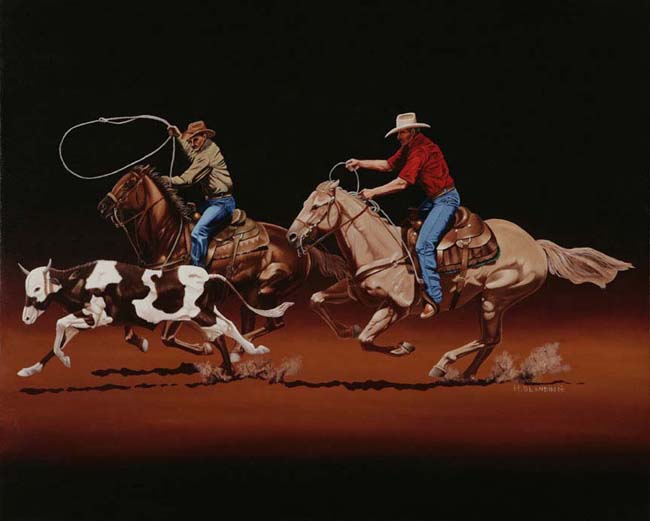 Fast Horses & Sure Ropes 30x24