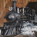 Locomotive Old #5 11x14